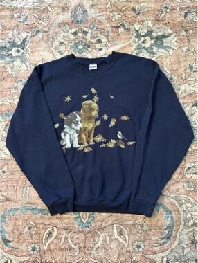 Jerzees Women's Navy and Black Sweatshirt